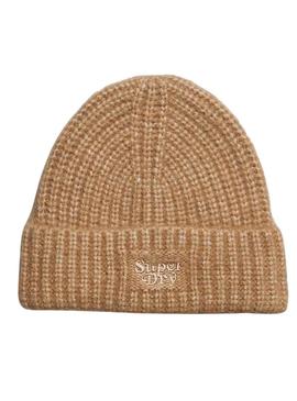 Chapéu Superdry Rib Knit Tostado Homem e Mulher