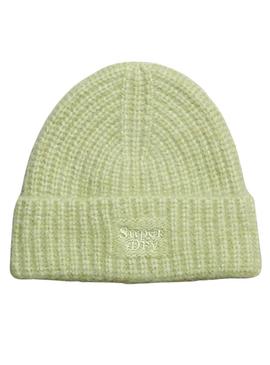 Chapéu Superdry Rib Knit Verde para Mulher
