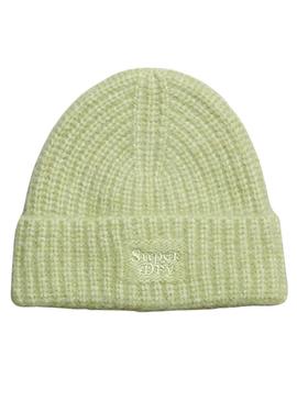 Chapéu Superdry Rib Knit Verde para Mulher