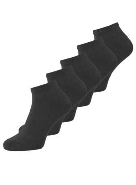 Pack 5 Meias Jack and Jones Dongo Preto.