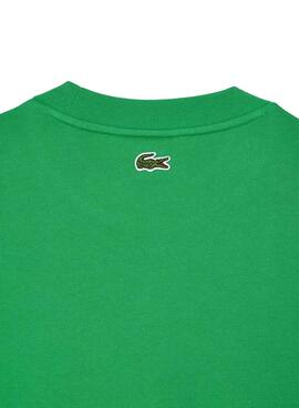 Sweat Lacoste Loose Fit Monogram Verde Homem