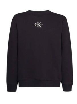 Sweat Calvin Klein Monogram Preto para Homem