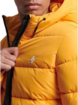 Jaqueta Superdry Sports Puffer Amarela para Homem