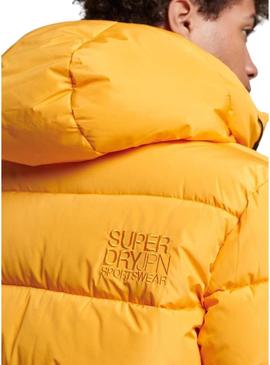 Jaqueta Superdry Sports Puffer Amarela para Homem