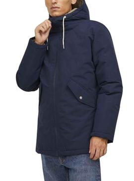 Parka Jack & Jones Laço Azul Marinho para Homem