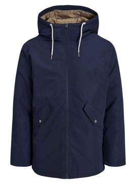 Parka Jack & Jones Laço Azul Marinho para Homem