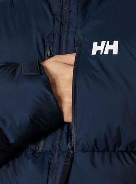 Parka Helly Hasen Puffy Azul Marinho para Homem