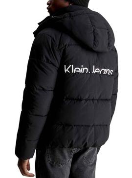 Casaca Calvin Klein Essentials Logo Preto Homem