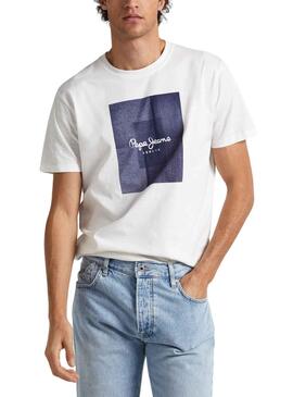 T-Shirt Pepe Jeans Welsch Branco para Homem