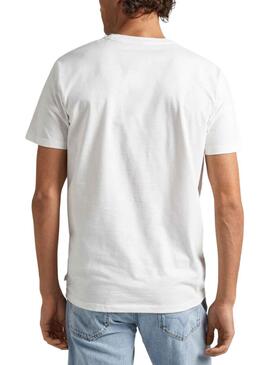 T-Shirt Pepe Jeans Welsch Branco para Homem