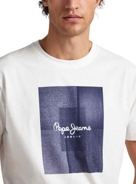 T-Shirt Pepe Jeans Welsch Branco para Homem