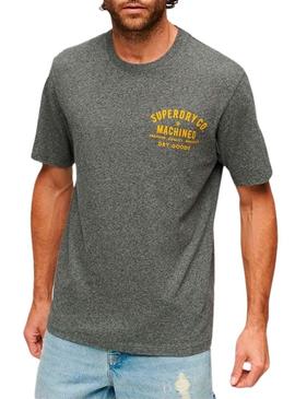 T-Shirt Superdry Workwear Trade Cinza para Homem