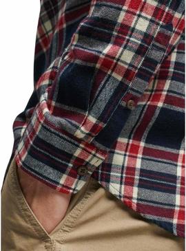 Camisa Superdry Cotton Lumberjack Azul Marinho Masculina