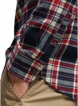 Camisa Superdry Cotton Lumberjack Azul Marinho Homem