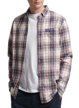 Camisa Superdry Cotton Lumberjack Branca Homem