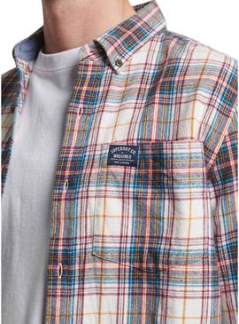 Camisa Superdry Cotton Lumberjack Branco Homem