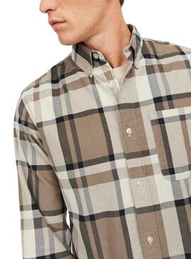 Camisa Jack & Jones Blubrook Frames Marrom