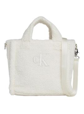Bolsa Calvin Klein Teddy Tote Branco para Menina