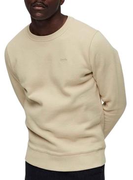 Sweat Superdry Essential Logo Beige para Homem