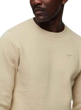 Sweat Superdry Essential Logo Beige para Homem