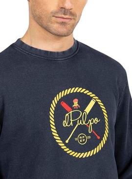 Sweat El Pulpo Remos RFEF Azul Marinho para Homem