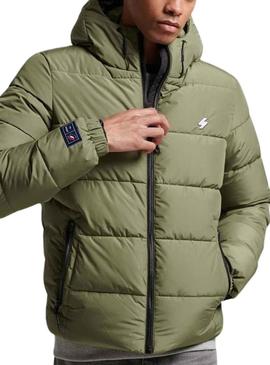 Casaca Superdry Sports Puffer Verde para Homem