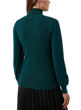 Camisola Naf Naf Verde Ribbed para Mulher