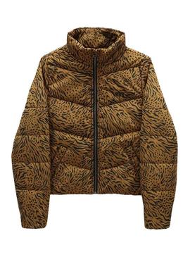 Casaca Vans Foundry Puffer Leopardo para Menina