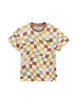 T-Shirt Vans Checker Print Multi para Menino e Menina