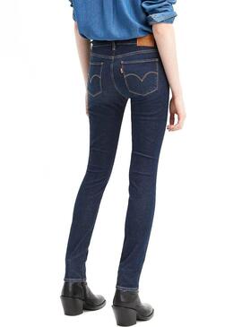 Jeans Levis 711 High Rolo Para Mulher
