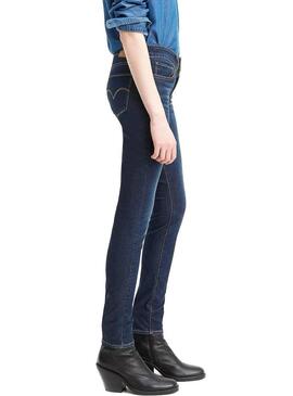 Jeans Levis 711 High Rolo Para Mulher