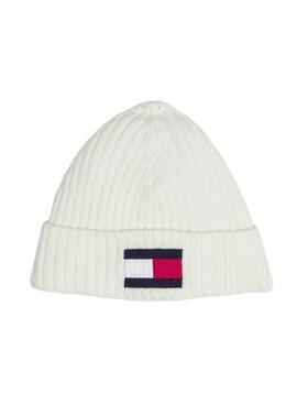 Chapéu Tommy Hilfiger Fleece Big Branco para Mulher