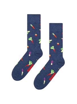 Maias Happy Socks Veggie Azul Marinho para Homem