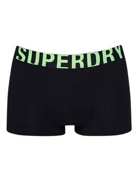 Pack 2 Cuecas Superdry Boxer Preto Homem