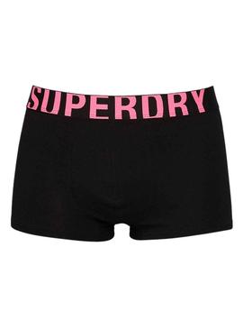 Pack 2 Cuecas Superdry Boxer Preto Homem