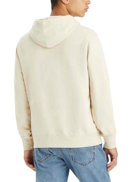 Sweat Levis Original Capuz Beige para Homem