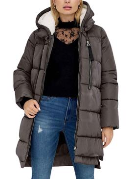 Casaco Only Acolchoado New Nora Cinza para Mulher