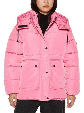 Casaca Only Nora Short Puffer Rosa para Mulher