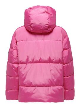 Casaca Only Nora Short Puffer Rosa para Mulher