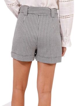 Short Naf Naf Frames Laço Cinza para Mulher