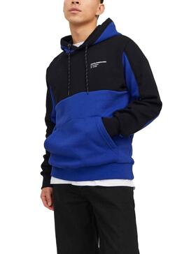 Sweat Jack & Jones Force Block Azul Homem