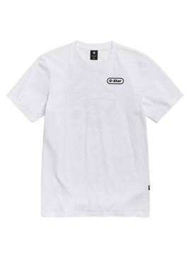 T-Shirt G-Star Back Graphic Slim Branco Homem