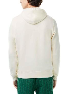 Sweat Lacoste Monograma Branco para Homem