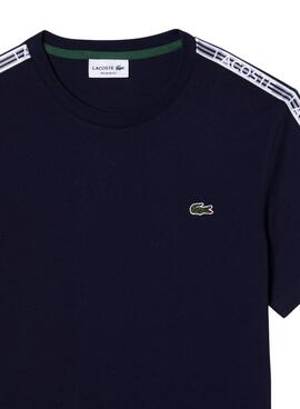 T-Shirt Lacoste Raya Logo Azul Marinho para Homem