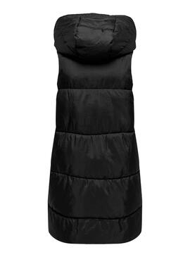 Colete Only Este Puffer Preto para Mulher