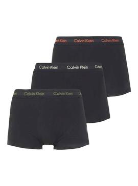 Pack 3 Cuecas Calvin Klein Low Rise Preto