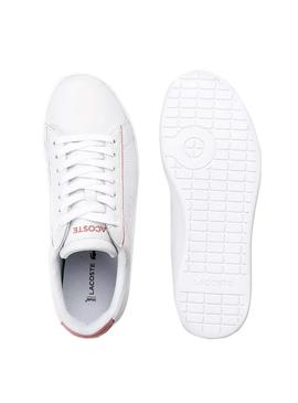 Sapatilhas Lacoste Carnaby Evo Branco rosa Mulher