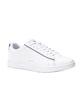 Sapatilhas Lacoste Carvaby Evo Branco Lista Mulher