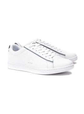 Sapatilhas Lacoste Carvaby Evo Branco Lista Mulher
