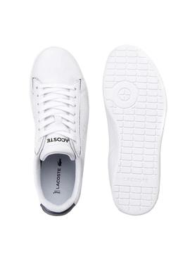 Sapatilhas Lacoste Carvaby Evo Branco Lista Mulher
